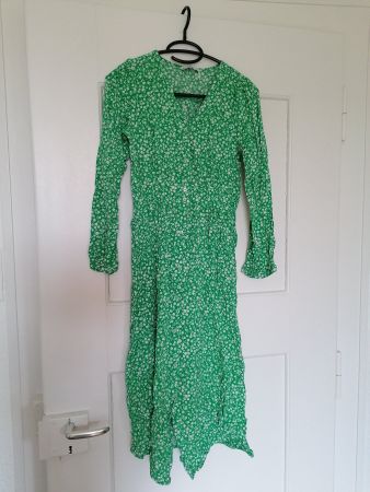 Only Kleid Dora grün weiss Blumen XS