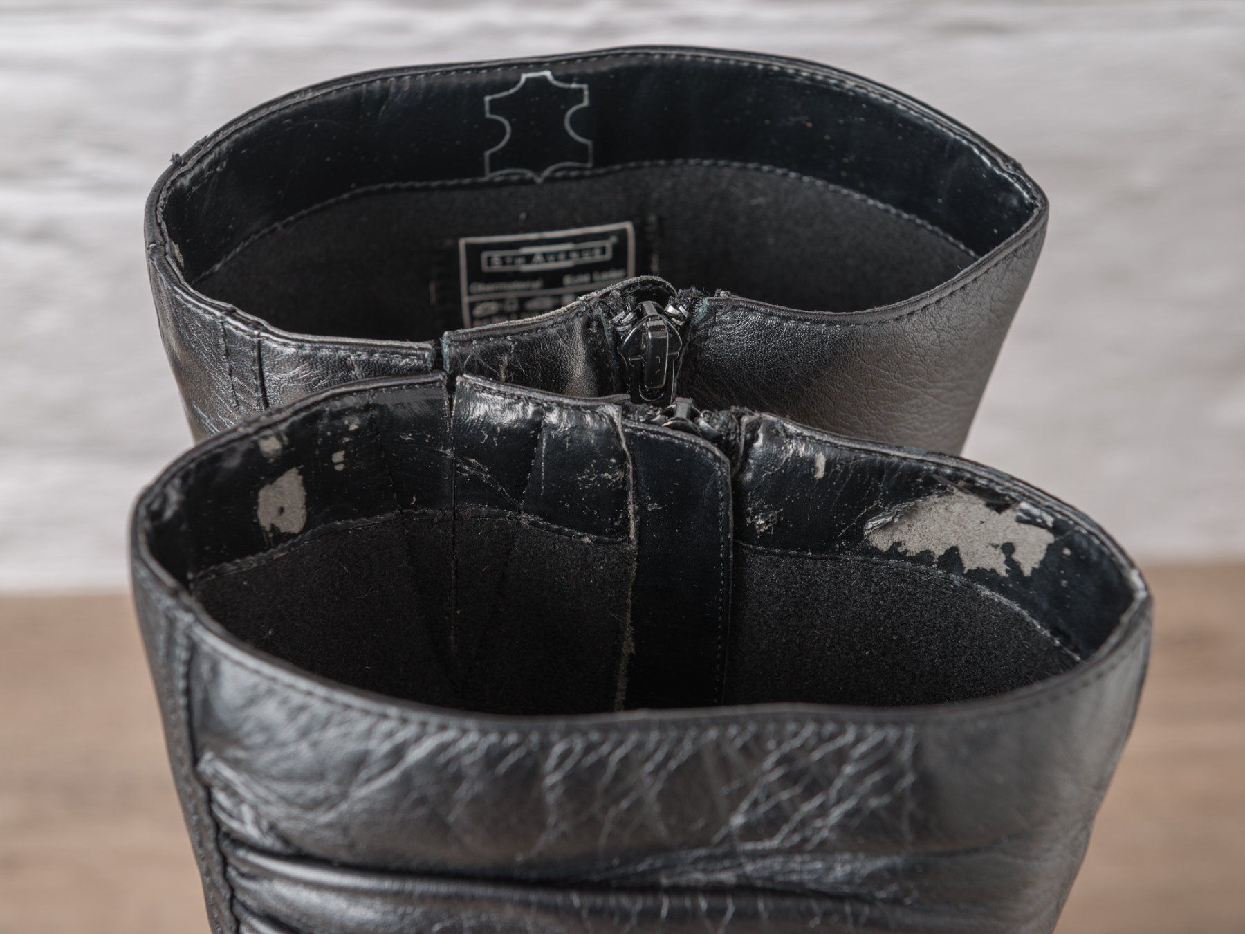 Dosenbach Damenschuhe: Schwarze Leder Stiefel, 5th Avenue, Grösse 39, mit Spanner – Gebraucht aus Ziefen von sin_2chk 7