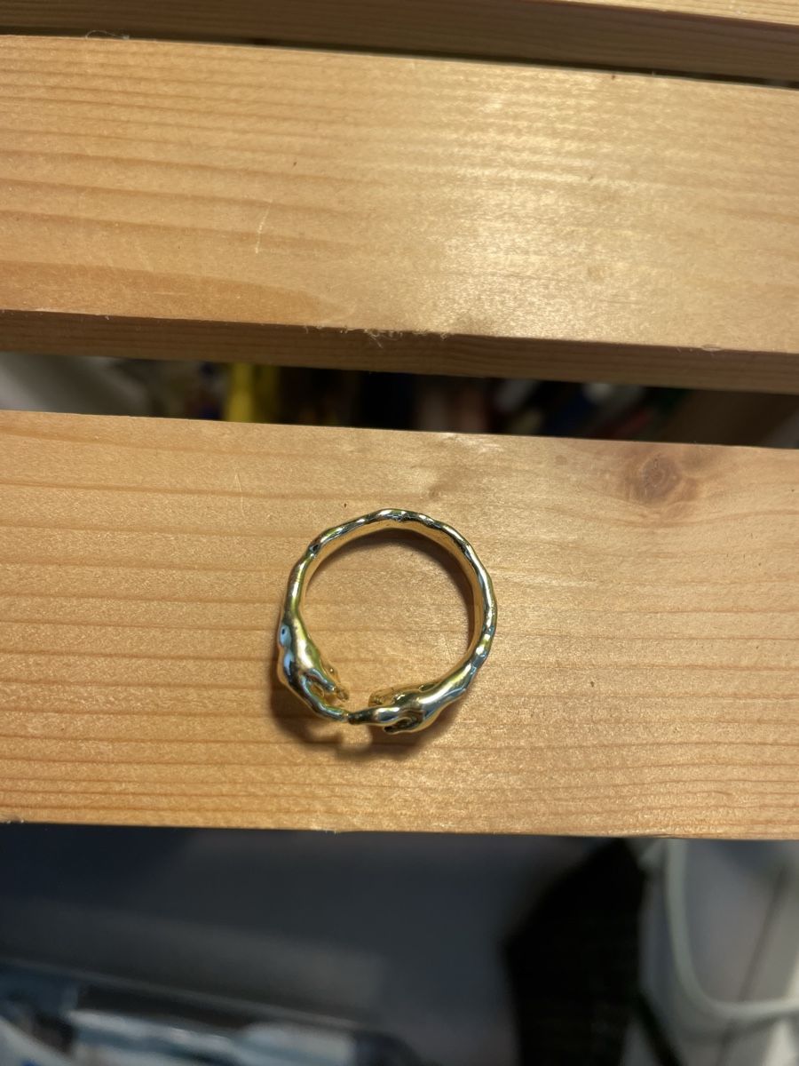 Anelli: Goldener Ring mit Hände-Design – Nuovo (secondo la descrizione) da Dittingen venduto da nje_9nlt 1