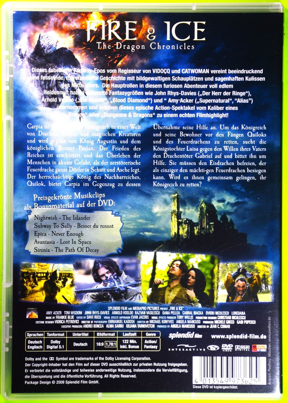 Tutti i DVDs: FIRE & ICE  /  THE DRAGON CHRONIKLES – Nuovo (secondo la descrizione) da Luzern venduto da piro12 1
