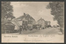 Carte P de 1902 ( Les Verrières / Frontière-Suisse )