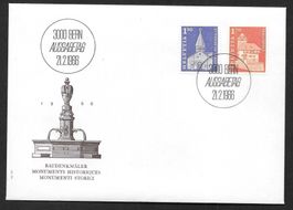FDC Teilserie 421, 423  ET 21.2.1966