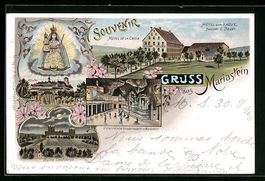 Litho Mariastein, Hotel zum Kreuz, Klost