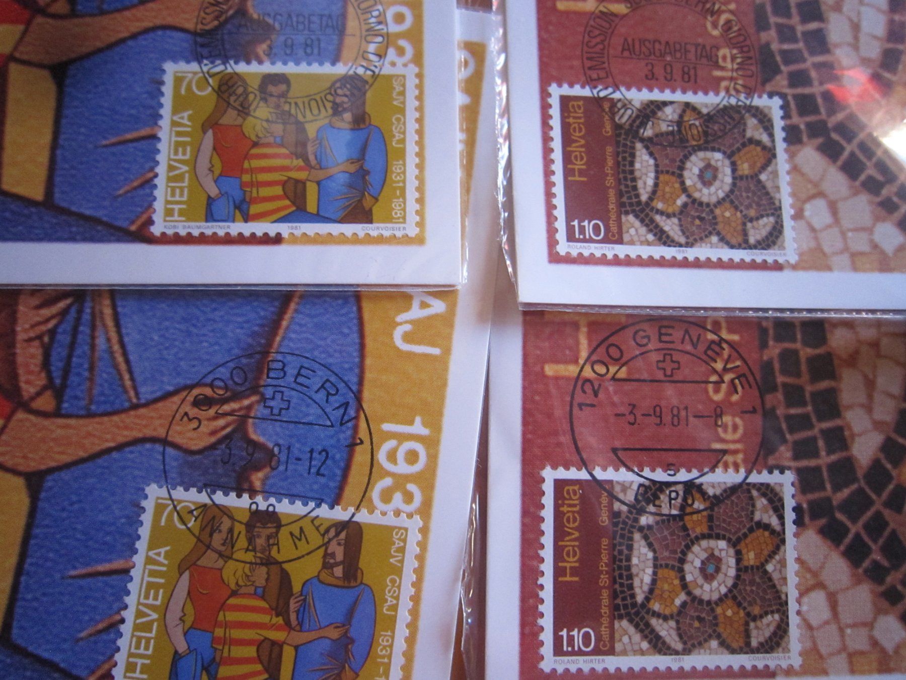 Tutti i francobolli: CH 1981 FDC Serien und Maximiukarten ET – Usato da Gordola venduto da Polentaefung 4
