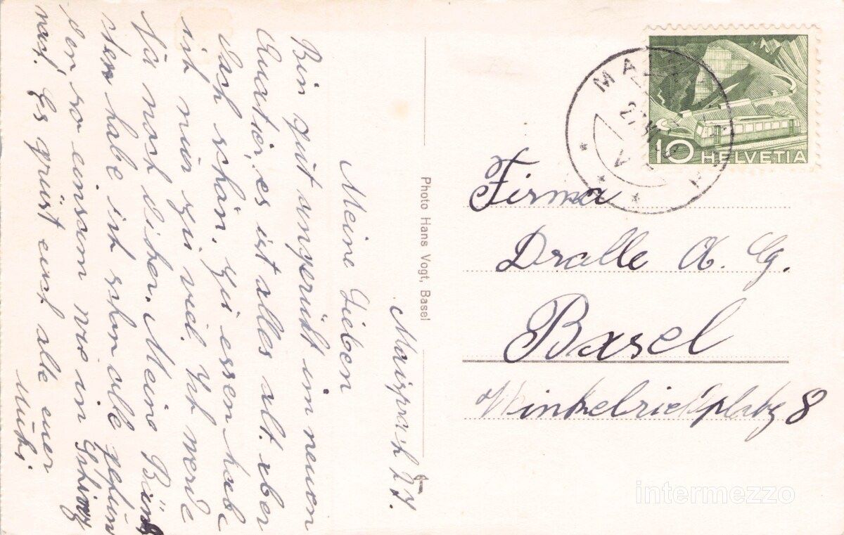 Cartoline postali: Maisprach BL // 1950 Gesamtansicht – Usato da Basel venduto da intermezzo12 1