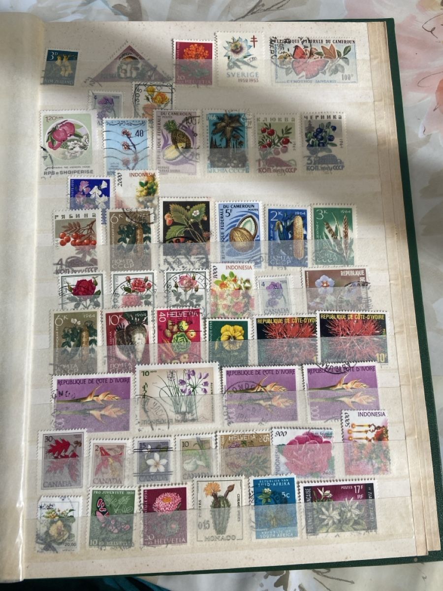 Tutti i francobolli: Briefmarken Blumen Motiv 6 pages – Usato da Collex venduto da RCXGJ 3