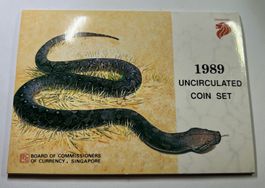 Münzsatz Singapore KMS Kursmünzensat 1989