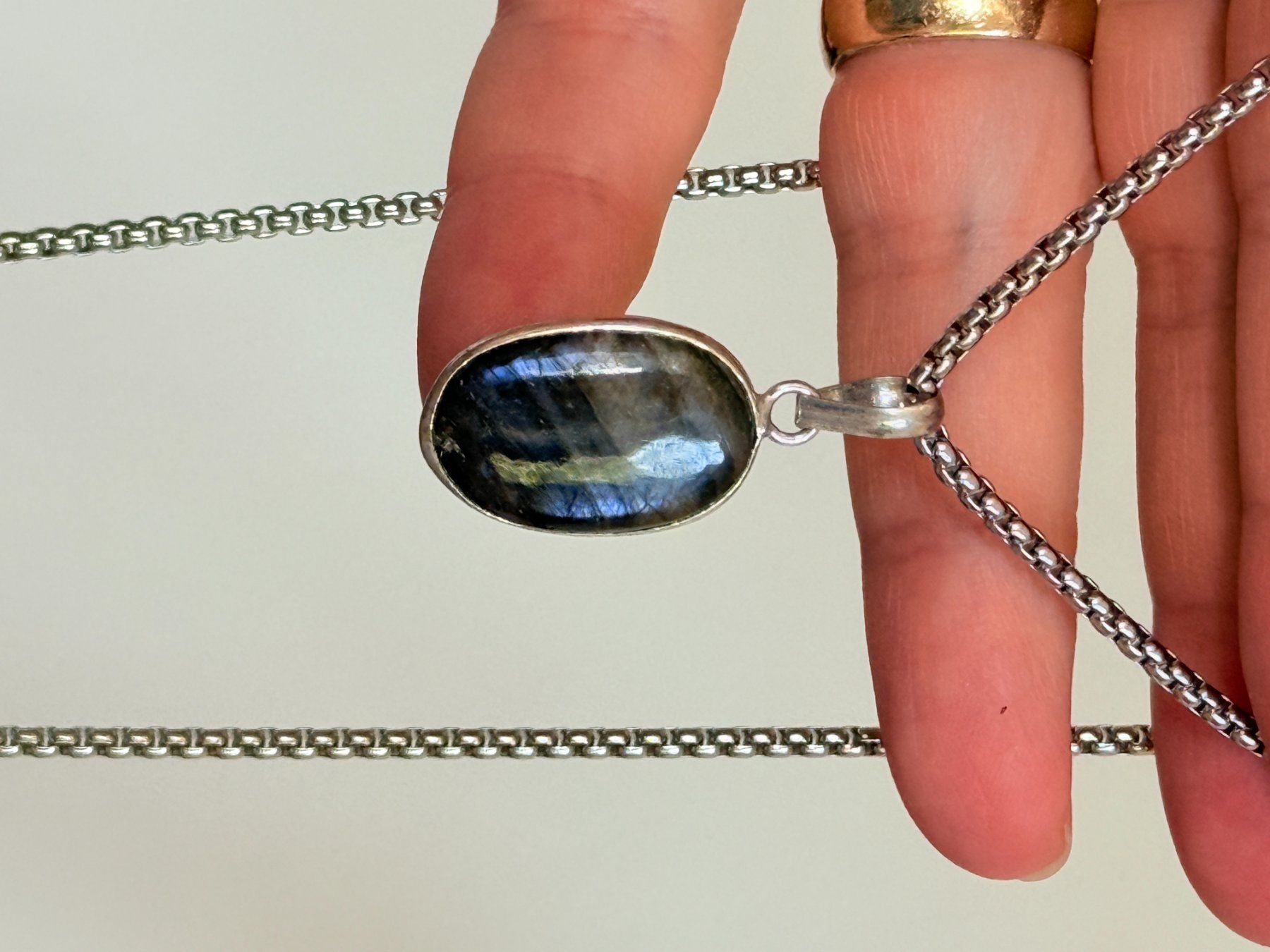 Catenine: Labradorite necklace – Nuovo e nell'imballaggio originale da Genève venduto da AGBERG 5