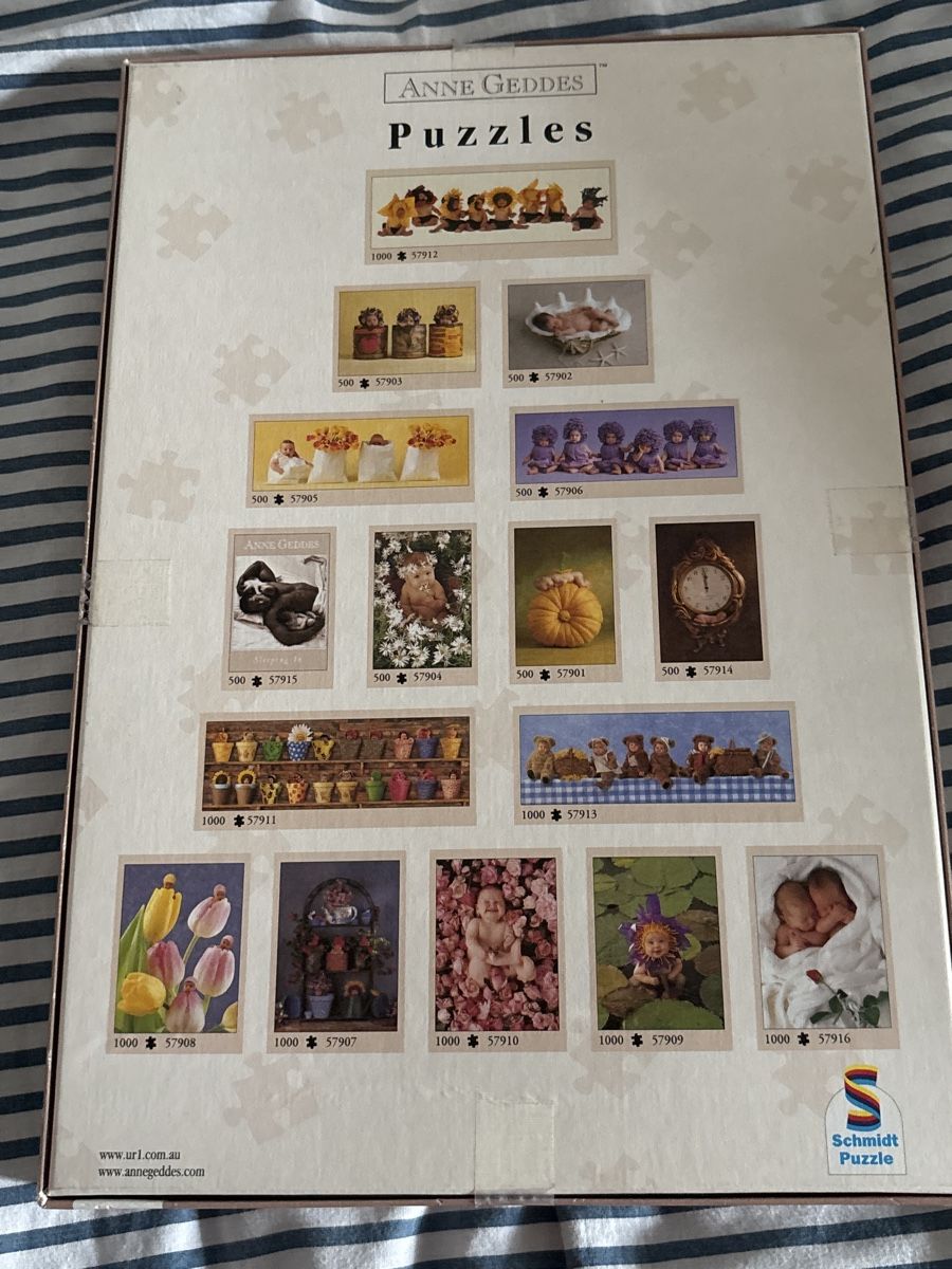 Puzzle: Anne Geddes Puzzle 500 Teilen – Usato da Winterthur venduto da gorrion2000 1