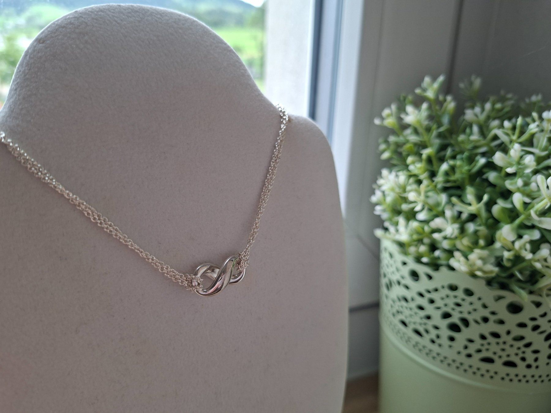 Tiffany & Co. Catenine: TIFFANY & Co. Infinity Double Chain Necklace silver 925! – Usato da Goldach venduto da mamakotzi 6
