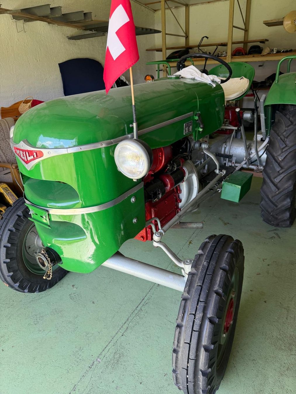 Meili Trattori: Meili Traktor 1958 – Usato da Degersheim venduto da ReiflerAutokosmetik 1