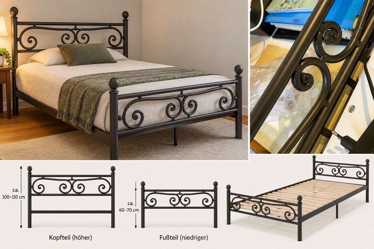 Betten: Bett Metall 160x200 cm – Gebraucht aus Münchenstein von Delfin_69 2