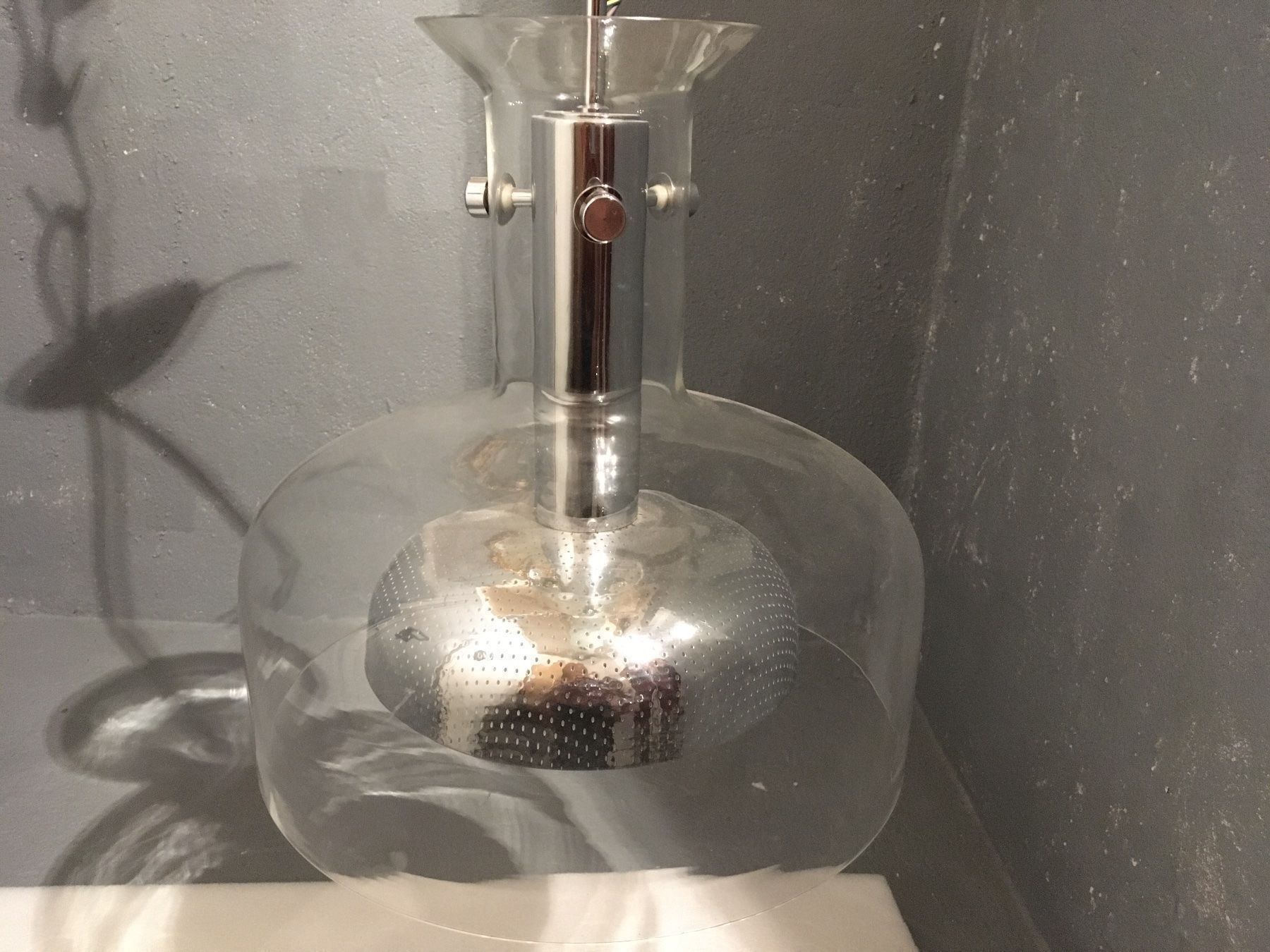 Lampade: Suspension verre chromé Anders Pehrson – Usato da Vernier venduto da Leandro055 2
