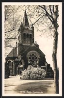 Basel, Strassenpartie mit Pauluskirche
