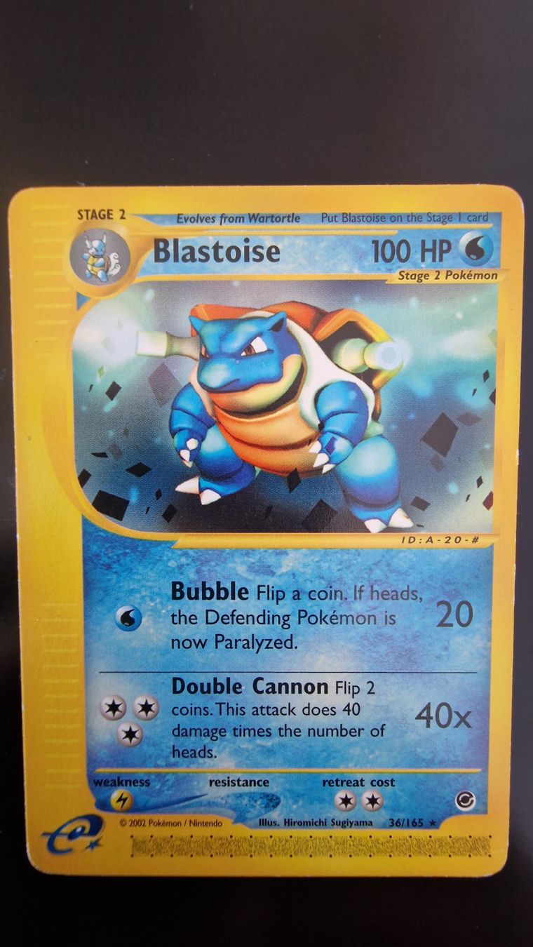 Pokémon Carte collezionabili: Blastoise #36 – Pokémon Expedition – Usato da Veytaux venduto da PocketMonster