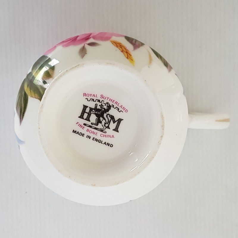 Tassen: Teetasse Royal Sutherland H M Summer Garden – Gebraucht aus Kaltbrunn von Condor2 4