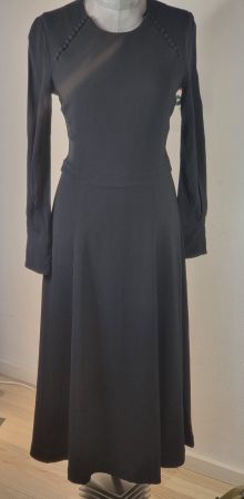 S 36 IVY & OAK: zeitlos elegantes langarm Kleid Dolanda