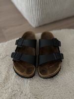 Birkenstock Arizona 36 schwarz Sandalen Pantolette Leder