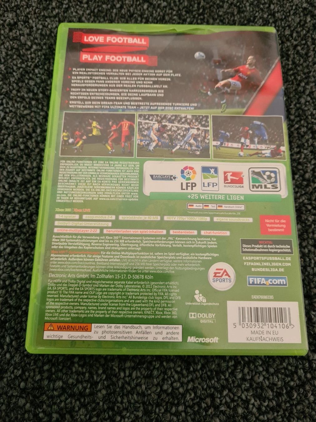 Microsoft Giochi: FIFA 12 XBOX 360 – Usato da Ruswil venduto da jan_bxl5 1