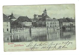 21.8.1902 Nahbild von Solothurn mit altem Stadtkern&St.Ursen