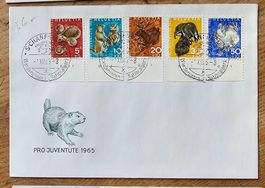 FDC PJ Satz mit Sst S-CHANF 1.XII.65