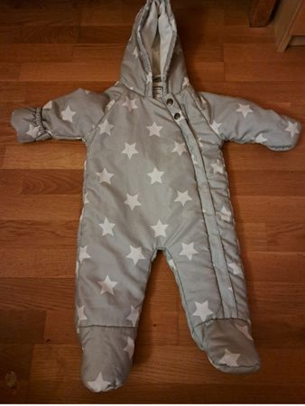 Baby Schneeanzug Overall mit Sternen, Grösse 68, Top!