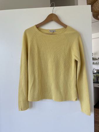 Marie Lund Copenhagen Pullover – Gelb – Gr. XS – 100% BW