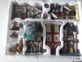 Village de Noel miniature Christmas Street, peint à la main