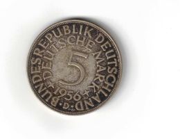 5 DM 1956 Silber