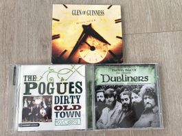3 CD music Irlande The Pogues, Dubliners et Glen of Guiness