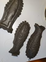 3 antike Fischformen aus Metall,Top Zustand, Vintage!