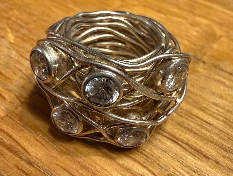 Anelli: Gigantischer 925 Silber Ring  Silber Fingerring – Usato da Goldach venduto da Messerguru