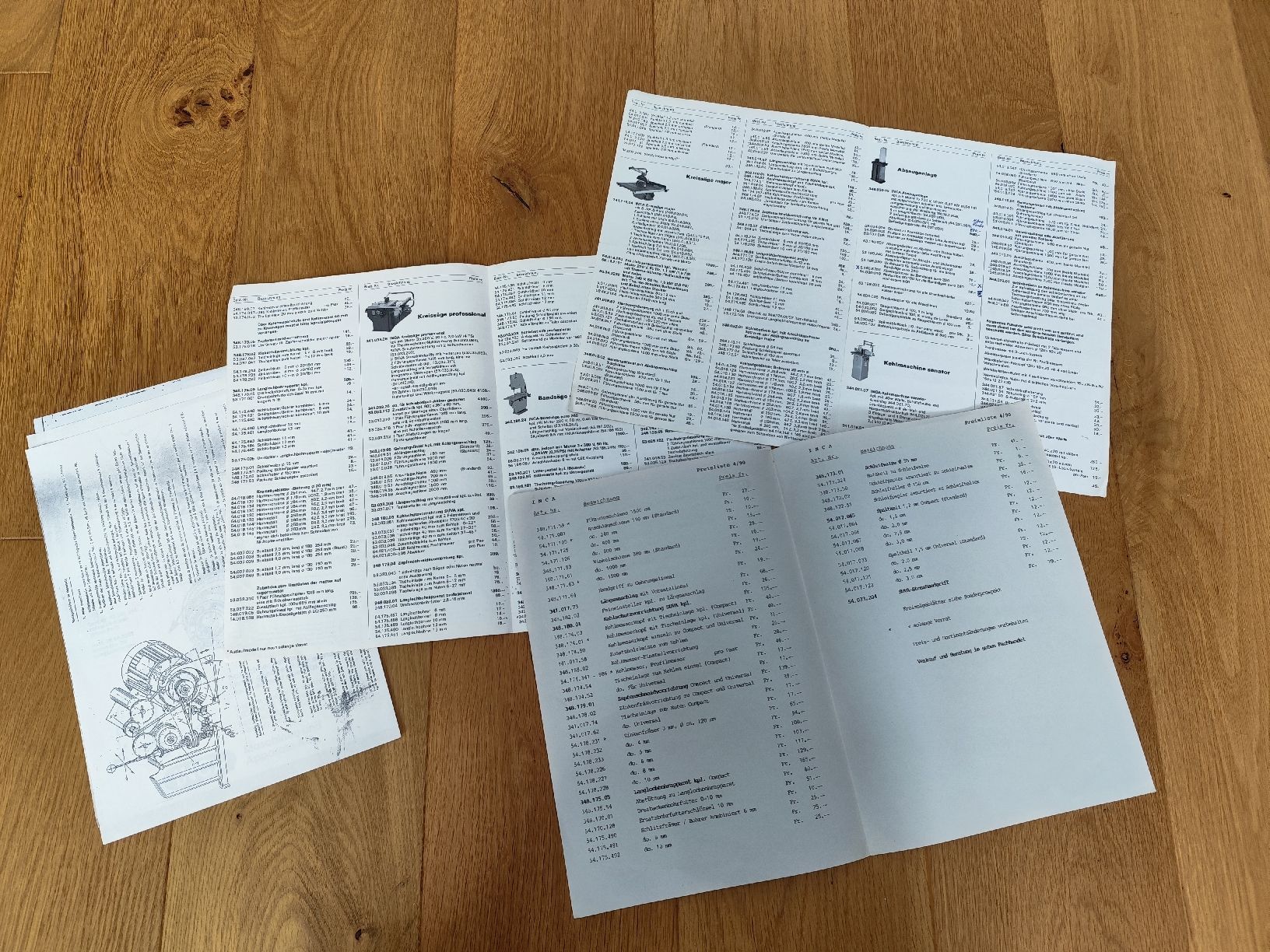 INCA Preisliste/ Montageanleitung (Gebraucht) in Hellbühl für CHF 10.5 ...
