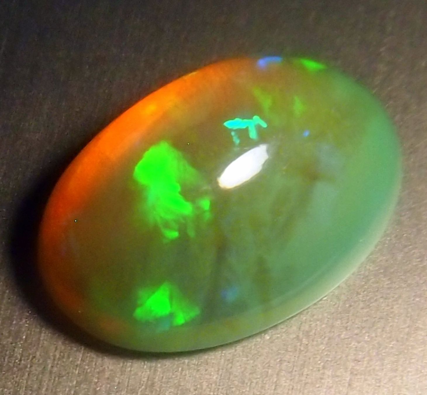 Edelsteine: 3,52 ct. Top-funkelnder WELO-Feueropal – Neu und originalverpackt aus Reinach BL von Marblue 4