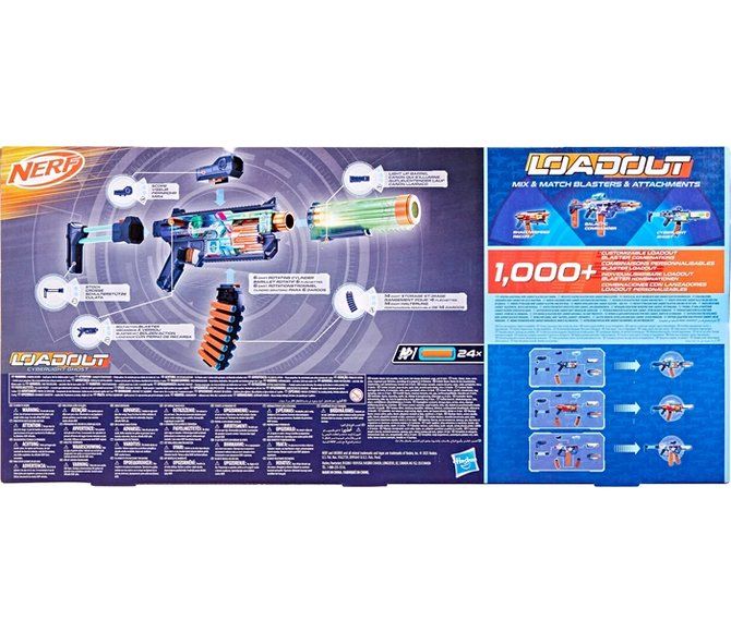 Nerf Giocattoli: Nerf Loadout Cyberlight Ghost 24 Darts N1 – Nuovo e nell'imballaggio originale da Oensingen venduto da Liquidations-Shop 2