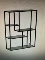 Wandregal Seaford aus Metall in Schwarz (Neu)