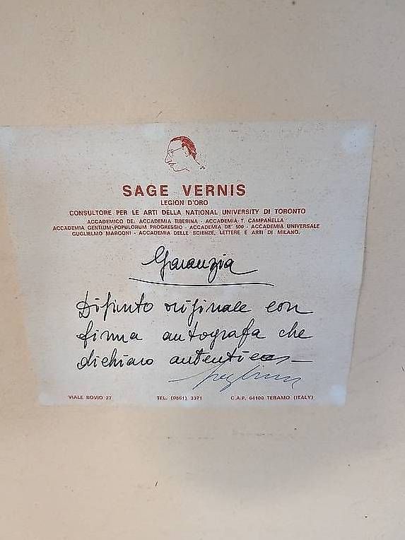 Dipinti: Quadro Sage Vernis- Originale 1973 con Certificato – Usato da Novazzano venduto da mar_sx9c 2