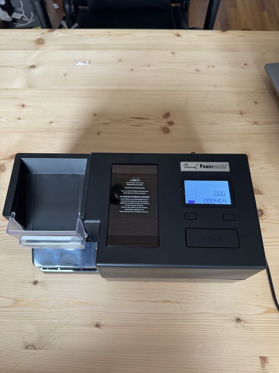 Powermatic Tutte le macchine: Shark Powermatic elektrische Zigarettenstopfmaschine – Usato da Goldach venduto da svensven01