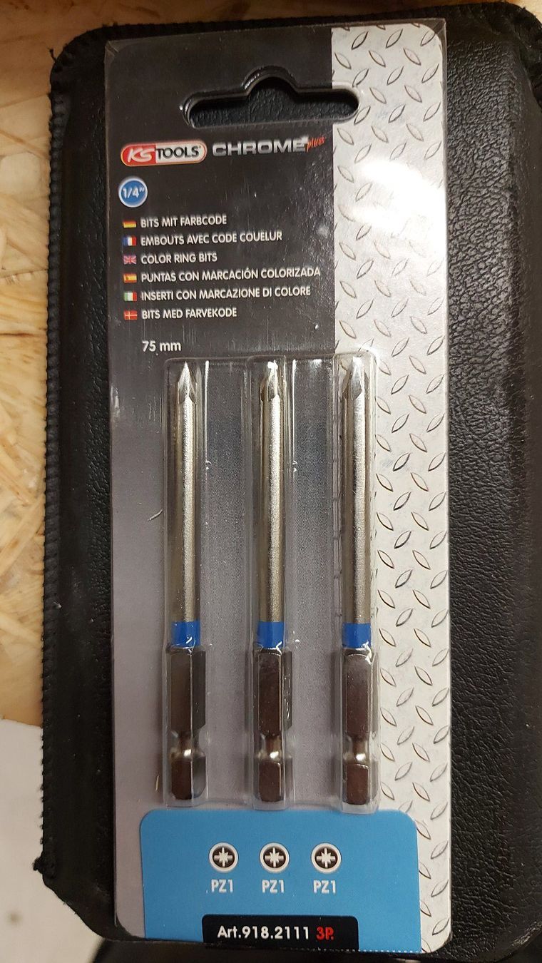 KS Tools Alle Werkzeuge: PZ1 Bit, 3 stück, lange version 75mm – Neu (gemäss Beschreibung) aus Schönengrund von nae_8cty