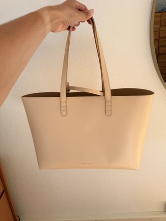 Mansur Gavriel Tote Tasche beige mit Pochette neuwertig