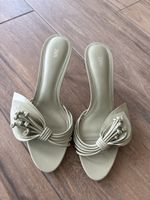Zara high heel mules light green in very good condition