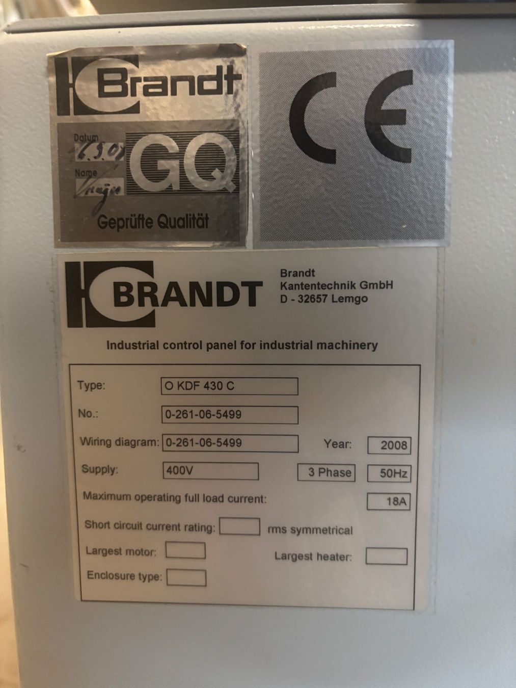Tutte le macchine: Kantenleimmaschine Brandt – Usato da Hasliberg - Goldern venduto da pampsi 7