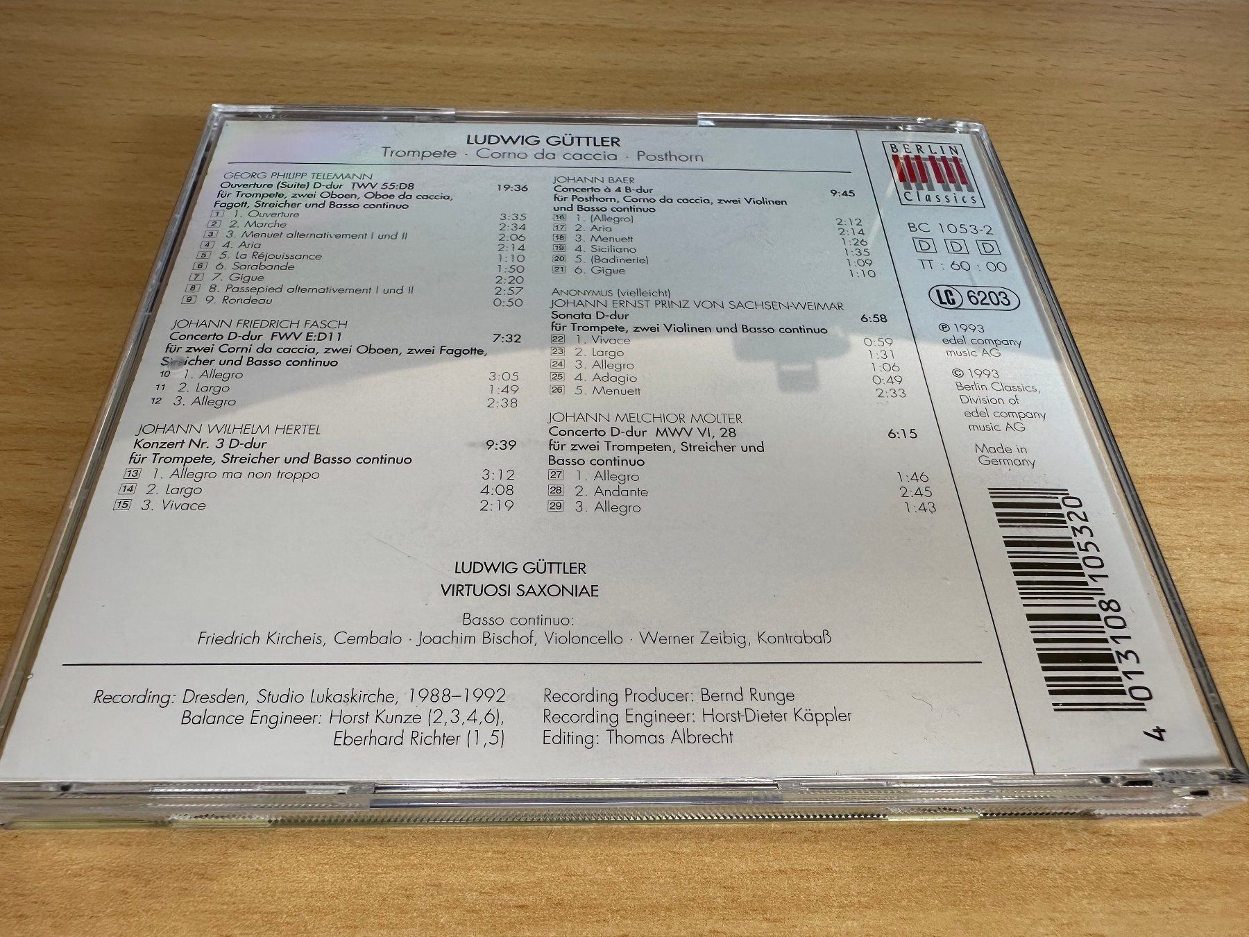 CD: Ludwig Güttler - Trompete/Corno Da Caccia/Posth – Usato da Rikon im Tösstal venduto da Alpenmutz 1