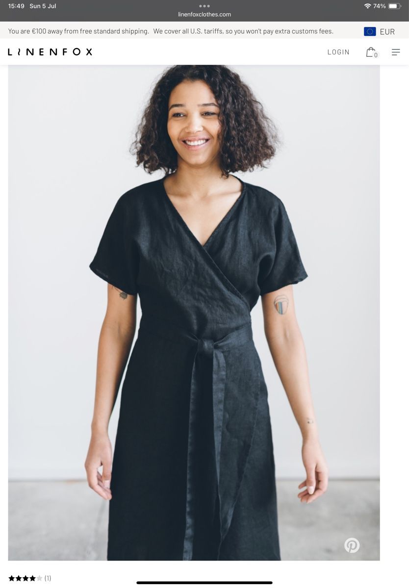 Vestiti: Leinen-Wickelkleid von Linenfox S-M – Nuovo (secondo la descrizione) da Utzenstorf venduto da Wirangi 5