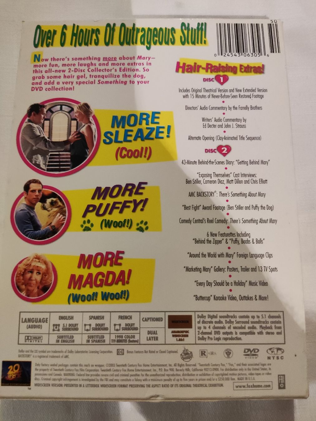 Tutti i DVDs: There's something about Mary - Cameron Diaz - Collector DVD – Usato da Oberembrach venduto da giu_7ksd 1