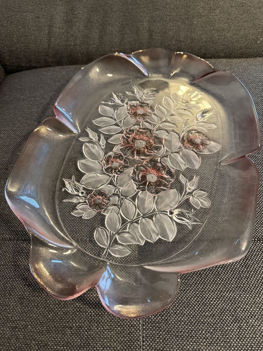 Walther Glas Plateaux: Waltherglas Servierplatten Rosé Blumenmuster – D'occasion à Buchs SG par and_d8tp 5