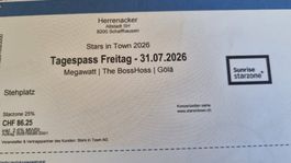 2 Tagespässe Freitag 30.7.26 Stars in Town