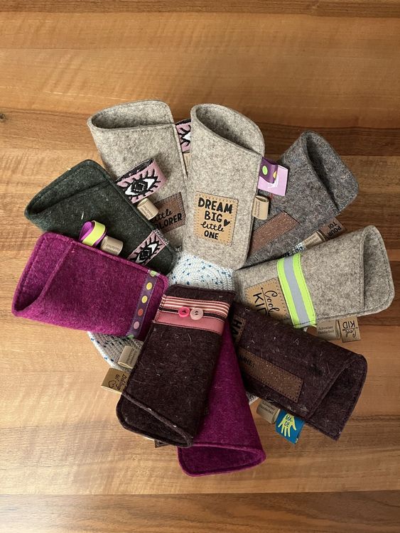 Sicheii Brillenetui PU-Leder - Weiche Tragetasche Für Brillen | 16,5x7x3,5cm Schlankes Design