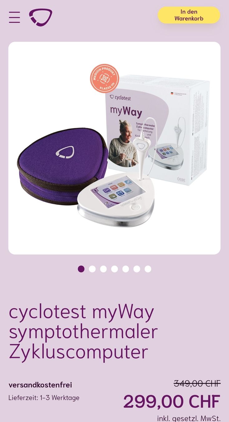 Attrezzature mediche: Cyclotest myWay Zykluscomputer – Usato da Stettlen venduto da Dolores1987 3