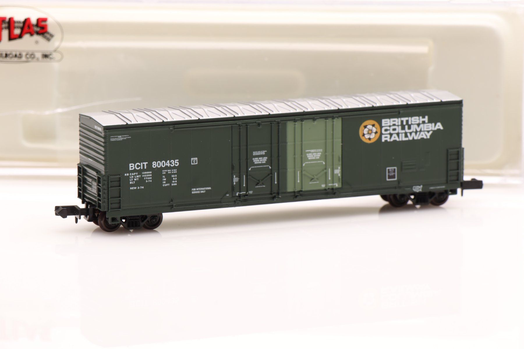 Modellini di ferrovie: Atlas 31001 BC Rail Evans D.P.D Box, Spur N – Nuovo (secondo la descrizione) da Ried (Muotathal) venduto da Modellbahn.swiss